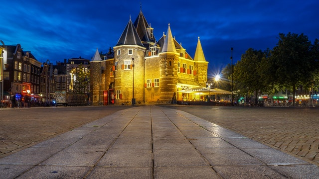 Nieuwmarkt At Night